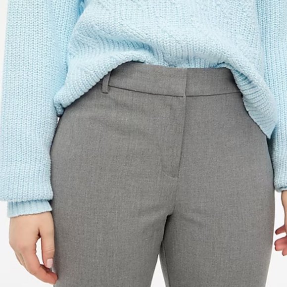 Like new! J. Crew Ruby Straight leg Pant in Gray Size 8 - Picture 4 of 13